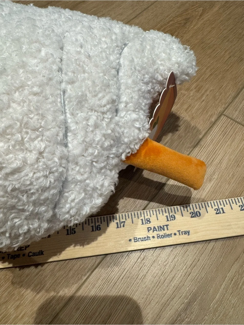 Pumpkin Spice Latte Shaped Pillow Plush NWT Fall Decor 20”